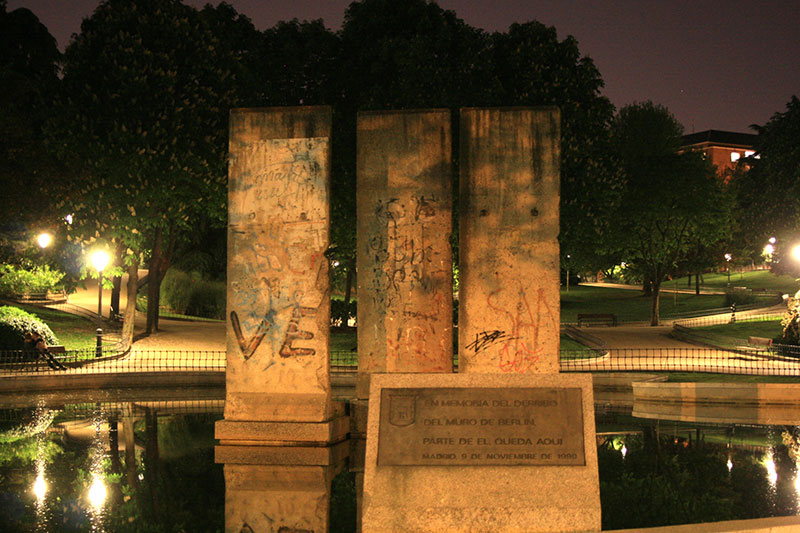 Fragmento del Muro de Berlín en Madrid (Parque Berlín)